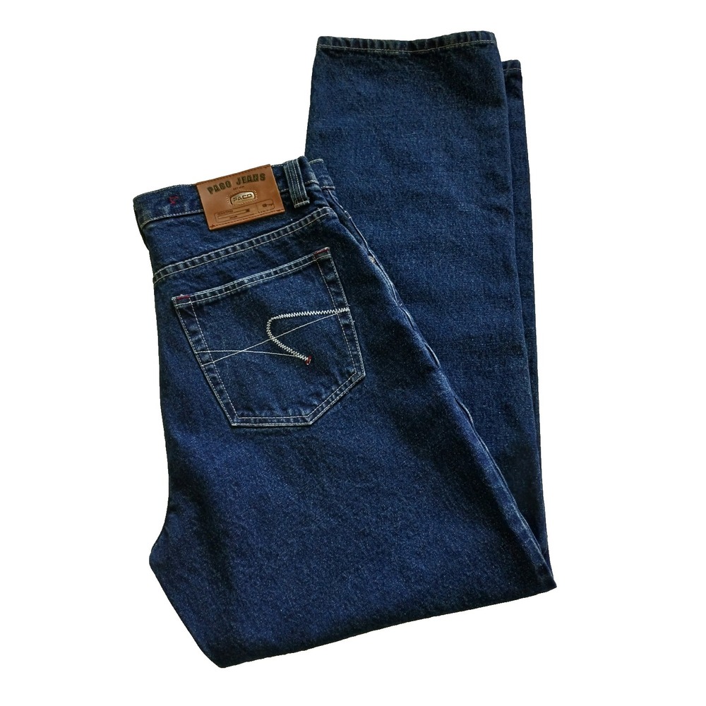 Paco Jean Co. Heavy Denim Jeans Relaxed Straight Leg Men's Size 33 x 32